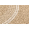 Tapis extérieur rond - 80cm - naturel - 100% polypropylène résistant aux UV - 1400 gr/m²