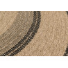 Tapis extérieur rond - 120cm - naturel - 100% polypropylène résistant aux UV - 1400 gr/m²