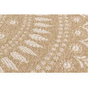 Tapis extérieur rond - 160cm - naturel - 100% polypropylène résistant aux UV - 1400 gr/m²