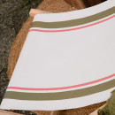 Lot de 2 chiliennes pliantes réglables - Structure hêtre toile 100 % coton amovible olive mangue