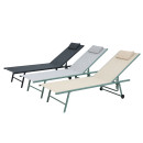 Sunny - Lot de 2 transats 3 couleurs - Sunny - Vert Beige - Avril Paris