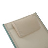 Lot de 2 transats avec coussin - Vert Beige- Sunny - Avril Paris