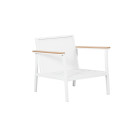 Salon de jardin en aluminium 5 places- blanc gris - extérieur