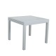 Table de jardin extensible aluminium/verre - 90/180cm - 8 places - Gris Argenté - BORA