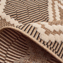 Tapis extérieur - 120x170cm - multicolore - 100% polypropylène résistant aux UV - 1400gr/m²