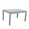 Table de jardin extensible aluminium - 135/270cm - 10 places - Gris-ANDRA