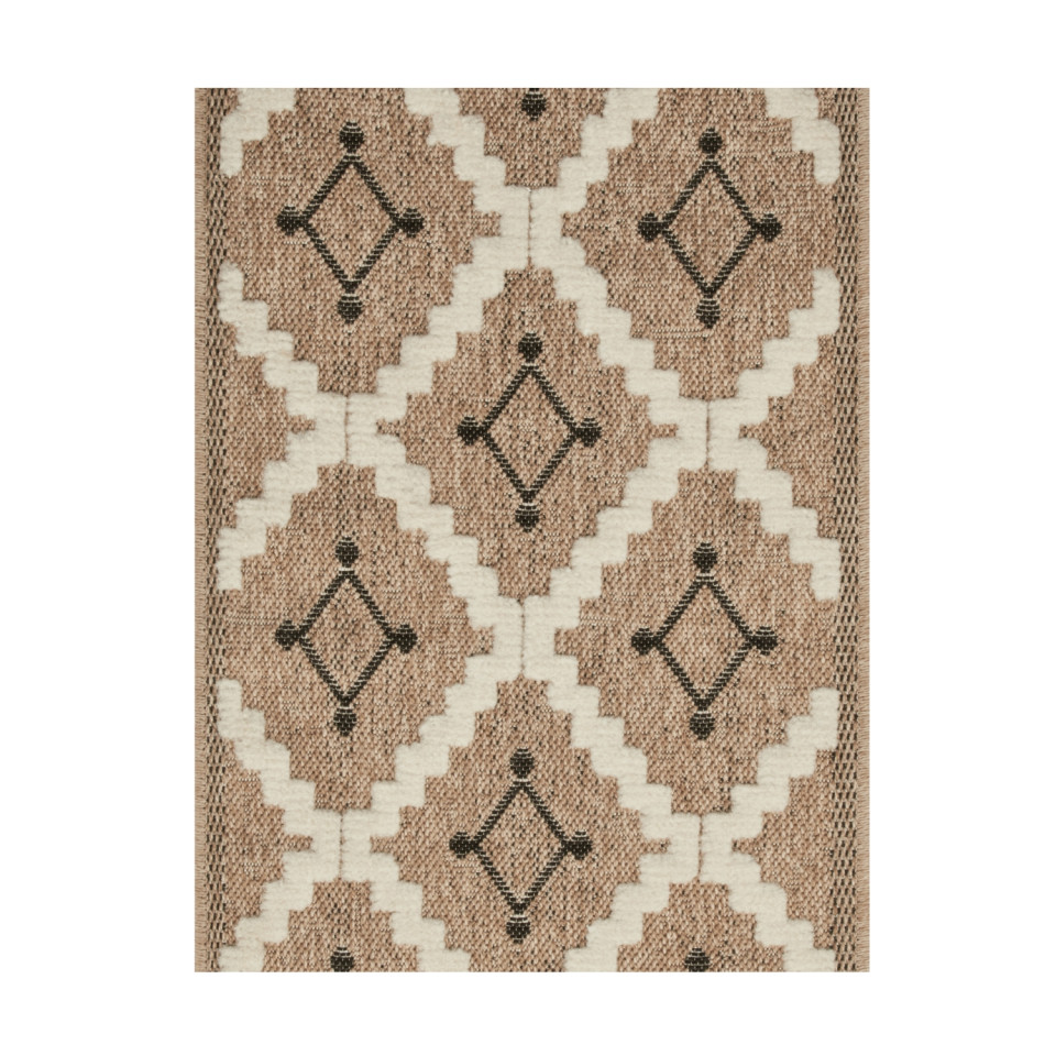 Tapis extérieur - 60x90cm - multicolore - 100% polypropylène résistant aux UV - 1400gr/m²