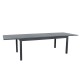 Table de jardin extensible aluminium - 220/320cm - 12 places - Gris Anthracite-ANDRA XL