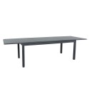 Table de jardin extensible aluminium - 220/320cm - 12 places - Gris Anthracite-ANDRA XL Table de jardin extensible aluminium - 220/320cm - 12 places - Gris Anthracite-ANDRA XL
