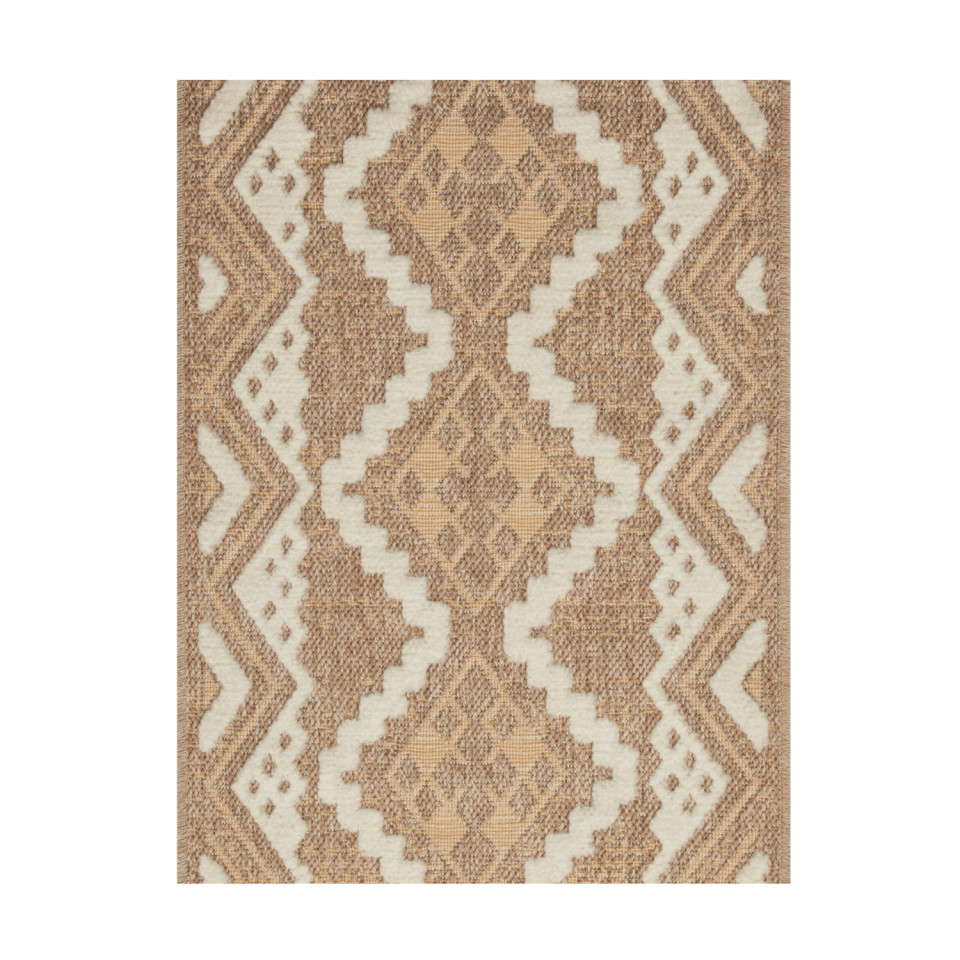 Tapis extérieur - 60x90cm - multicolore - 100% polypropylène résistant aux UV - 1400gr/m²