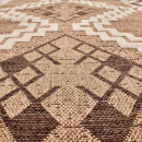 Tapis extérieur - 120x170cm - multicolore - 100% polypropylène résistant aux UV - 1400gr/m²