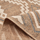 Tapis extérieur - 120x170cm - multicolore - 100% polypropylène résistant aux UV - 1400gr/m²