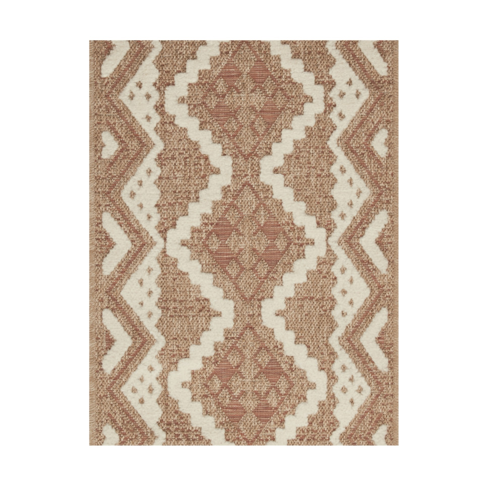 Tapis extérieur - 60x90cm - multicolore- 100% polypropylène résistant aux UV - 1400gr/m²