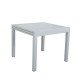 Table de jardin extensible aluminium 90/180cm  + 8 Chaises pliables textilène gris - BORA