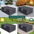 Housse de jardin imperméable protection haute densité 420D - Anti UV - 170x94x70 cm