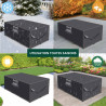 Housse de jardin imperméable protection haute densité 420D - Anti UV - 170x94x70 cm