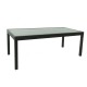 HARA XXL - Table de jardin extensible aluminium 200/320cm  + 12 fauteuils textilène Noir