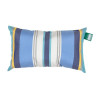 Mini coussin rectangulaire 40 x 24 cm - 100% Coton- Bleu/Blanc