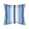 Petit coussin carré 40 x 40 cm - 100% Coton - Bleu/Blanc