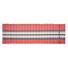 Matelas/Coussin enroulable pour transat/bain de soleil - 100% acrylique - Rouge/Gris
