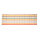 Matelas/Coussin enroulable pour transat/bain de soleil - 100% acrylique - Orange/Bleu