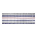 Matelas/Coussin enroulable pour transat/bain de soleil - 100% acrylique - Bleu/Blanc