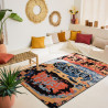Tapis d'extérieur - 190x290cm - Noir - Réversible - 100% polypropylène - 1350gr / m²
