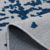 Tapis d'extérieur - 114x170cm - Bleu  - Réversible - 100% polypropylène - 1350gr / m²