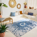 Tapis d'extérieur - 228x340cm - Bleu - Réversible - 100% polypropylène - 1350gr / m²