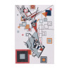 Tapis d'extérieur - 114x170cm - Blanc  - Réversible - 100% polypropylène - 1350gr / m²