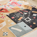 Tapis d'extérieur - 114x170cm - Beige - Réversible - 100% polypropylène - 1350gr / m²