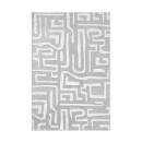 Tapis d'extérieur - 114x170cm - Gris - Réversible - 100% polypropylène - 1350gr / m²