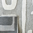 Tapis d'extérieur - 114x170cm - Gris - Réversible - 100% polypropylène - 1350gr / m²