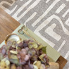 Tapis d'extérieur - 152x230cm - Gris - Réversible - 100% polypropylène - 1350gr / m²