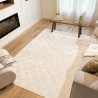 Tapis d'extérieur - 114x170cm - Blanc  - Réversible - 100% polypropylène - 1350gr / m²