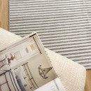 Tapis d'extérieur - 152x230cm - Gris - Réversible - 100% polypropylène - 1350gr / m²