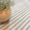 Tapis d'extérieur - 152x230cm - Gris - Réversible - 100% polypropylène - 1350gr / m²