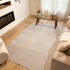 Tapis d'extérieur - 152x230cm - Gris - Réversible - 100% polypropylène - 1350gr / m²