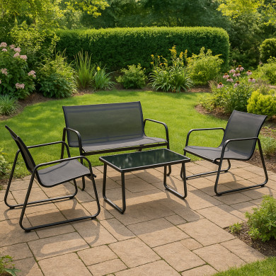 Salon de jardin 4 places en...
